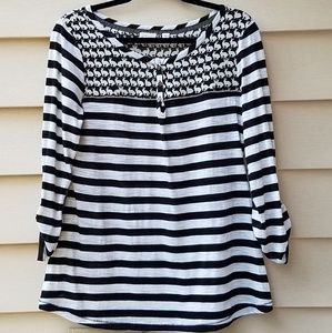 Anthropologie Postmark Rabbit Stripe Top